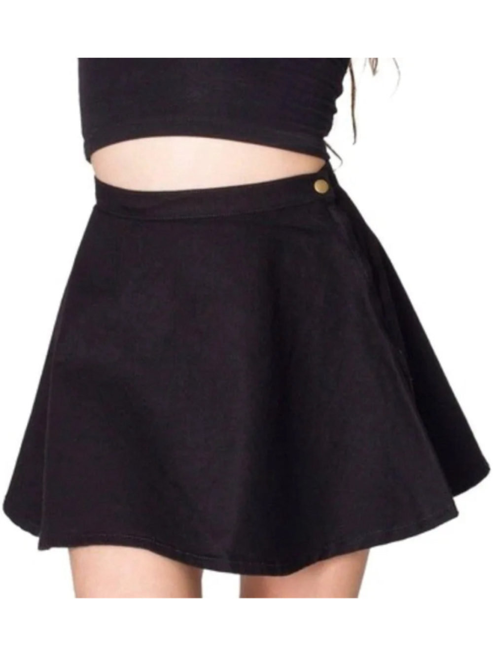 American Apparel Corduroy Circle Skirt Women’s Size M Black